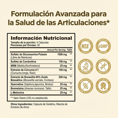 Funrich™ Alivio para las articulaciones: fórmula natural para la flexibilidad
